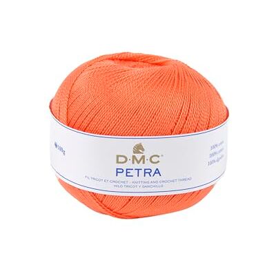 DMC Petra garn storlek 5, 100% bomull, orange, 9 x 9 x 8 cm DMC Petra garn storlek 5, 100% bomull, orange, 9 x 9 x 8 cm