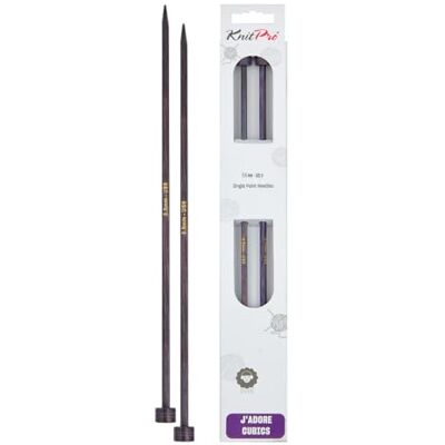 KnitPro Jadore Cubics, enspetsade stickor, Diameter 5,50 mm Längd 30 cm KnitPro Jadore Cubics, enspetsade stickor, Diameter 5,50 mm Längd 30 cm