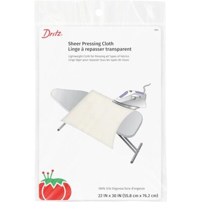 Dritz Sheer pressduk – 22 tum x 30, siden, vit, 56 x 76 cm Dritz Sheer pressduk – 22 tum x 30, siden, vit, 56 x 76 cm