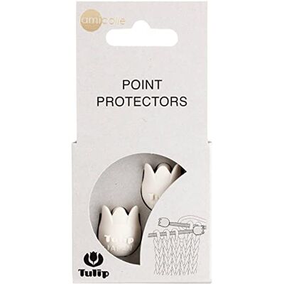 Tulip Vit (Stor) Punkt Beskyddare 2 Bitar Tulip Vit (Stor) Punkt Beskyddare 2 Bitar