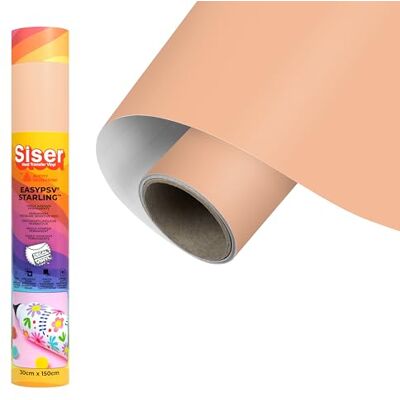 SISER EasyPSV Starling Permanent Peach vinyl klistermärke 150 x 30 cm för att anpassa föremål och hårda ytor, kompatibel med skärplotter, diskmaskinssäker SISER EasyPSV Starling Permanent Peach vinyl klistermärke 150 x 30 cm för att anpassa föremål och hårda ytor, kompatibel med skärplotter, diskmaskinssäker