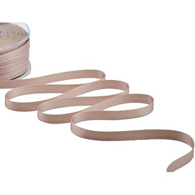 Furlanis Band Dubbel Satäng Lamé, Italiensk Tyg Mörk Cypria, 10 mm x 50 m Furlanis Band Dubbel Satäng Lamé, Italiensk Tyg Mörk Cypria, 10 mm x 50 m