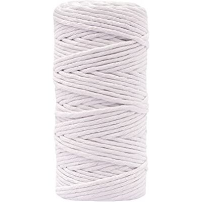 Creative Macrame Garn 100% Vit 3 mm x 100 m Creative Macrame Garn 100% Vit 3 mm x 100 m