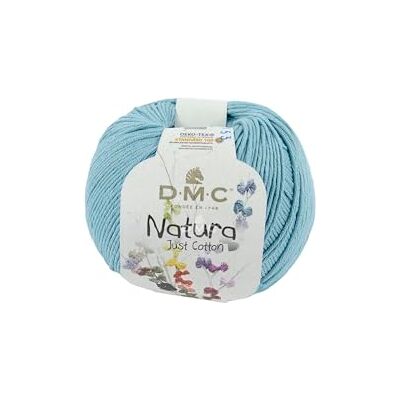 DMC Natura Just Bomullsgarn 50 G, N025 Blå DMC Natura Just Bomullsgarn 50 G, N025 Blå