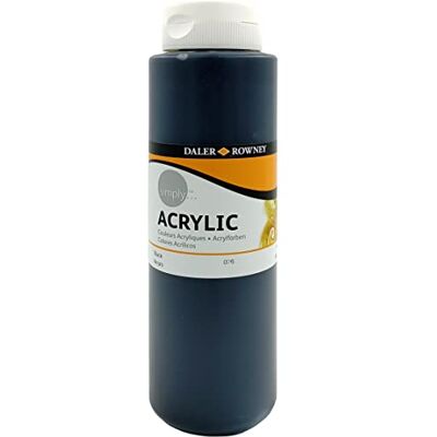 Daler Rowney SIMPLY AKRYLISK 750 ml SVART Daler Rowney SIMPLY AKRYLISK 750 ml SVART