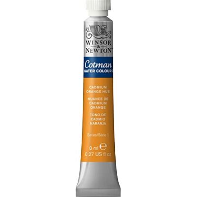 Winsor & Newton 8840082 Cotman akvarellfärg studio vattenfärger, levande högkvalitativa färger med mycket bra bearbetningsegenskaper 8 ml rör – kadmiumorange nyans Winsor & Newton 8840082 Cotman akvarellfärg studio vattenfärger, levande högkvalitativa färger med mycket bra bearbetningsegenskaper 8 ml rör – kadmiumorange nyans