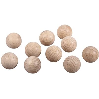 Rayher 6245400 träkulor FSC100%, obearbetad, 18 mm hög, SB-Btl 10 stycken Rayher 6245400 träkulor FSC100%, obearbetad, 18 mm hög, SB-Btl 10 stycken