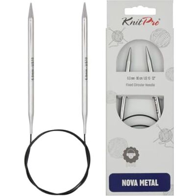 KnitPro Nova Fixed (120 cm x 6,00 mm) rundstickor 1 enhet KnitPro Nova Fixed (120 cm x 6,00 mm) rundstickor 1 enhet