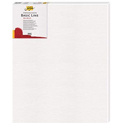 KREUL 64050 – Solo Goya Stretchad duk Basic Line, kilram ca. 40 x 50 cm, grundad med bomullscanvas, perfekt för olja, akryl och gouachfärger, färgglad KREUL 64050 – Solo Goya Stretchad duk Basic Line, kilram ca. 40 x 50 cm, grundad med bomullscanvas, perfekt för olja, akryl och gouachfärger, färgglad