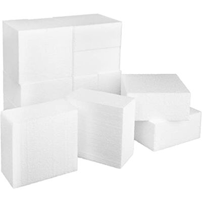 MCE-Commerce Styroporblock │ frigolit rektanglar │ block för pyssel │ 10 × 10 × 5 cm MCE-Commerce Styroporblock │ frigolit rektanglar │ block för pyssel │ 10 × 10 × 5 cm