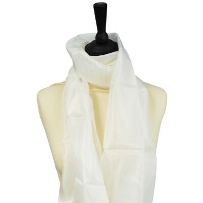 PEBEO Ponge 5 ren silkessjal, vit, 45 x 180 cm EU PEBEO Ponge 5 ren silkessjal, vit, 45 x 180 cm EU