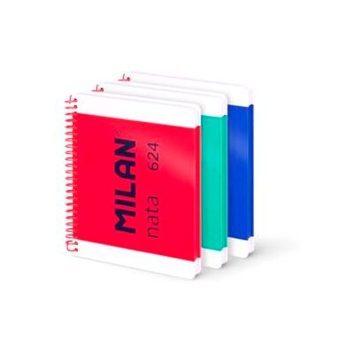MILAN 3-pack A5-anteckningsblock med inbunden spiral 80 ark vit 95 gr/m² grädde samling 624 since 1918 MILAN 3-pack A5-anteckningsblock med inbunden spiral 80 ark vit 95 gr/m² grädde samling 624 since 1918