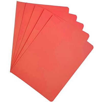 RAYLU PAPER ® Förpackning med 25 undermappar för dokumentkartong, med fastenerhål och levande färger. 200 g tjocka kraftkartonger (röd, A4) RAYLU PAPER ® Förpackning med 25 undermappar för dokumentkartong, med fastenerhål och levande färger. 200 g tjocka kraftkartonger (röd, A4)