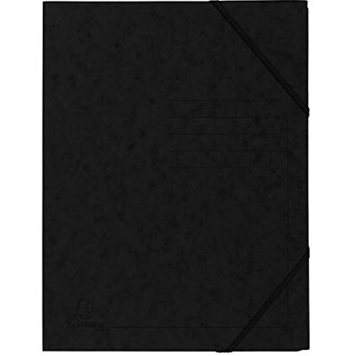 Exacompta Ref 555411E Elastisk mapp storlek 240 x 320 mm, lämplig för A4-dokument, 355 gsm Mottled Pressboard, elastiska band svart (förpackning med 5) Exacompta Ref 555411E Elastisk mapp storlek 240 x 320 mm, lämplig för A4-dokument, 355 gsm Mottled Pressboard, elastiska band svart (förpackning med 5)