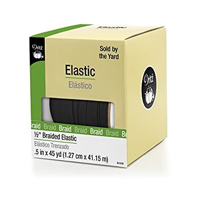 Dritz flätad elastisk 1/2-Inch by 45-Yard Svart Dritz flätad elastisk 1/2-Inch by 45-Yard Svart