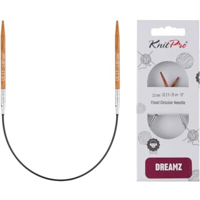 KnitPro Nålavsmalnande spetsar, för cirkulär stickning med alla typer av garn, gul, 25 cm x 3 mm KnitPro Nålavsmalnande spetsar, för cirkulär stickning med alla typer av garn, gul, 25 cm x 3 mm