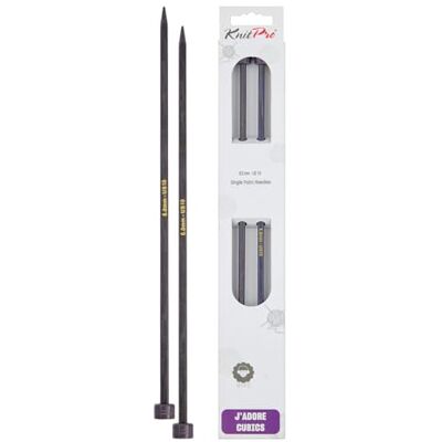 KnitPro Jadore Cubics, enkelspetsade stickor, Diameter 6,00 mm Längd 25 cm KnitPro Jadore Cubics, enkelspetsade stickor, Diameter 6,00 mm Längd 25 cm