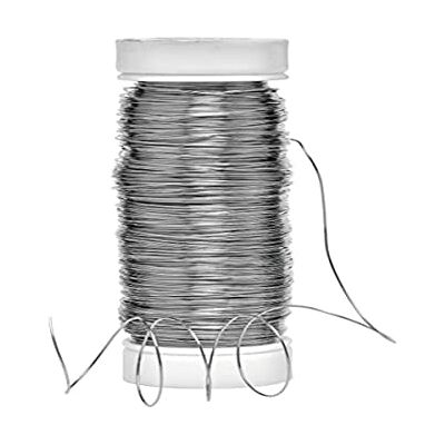 Rayher 2402500 silvertråd med kopparkärna, 0,30 mm ø, plastspole 100 m, nickelfri, silvertråd för pyssel, bindningstråd, smyckestråd Rayher 2402500 silvertråd med kopparkärna, 0,30 mm ø, plastspole 100 m, nickelfri, silvertråd för pyssel, bindningstråd, smyckestråd