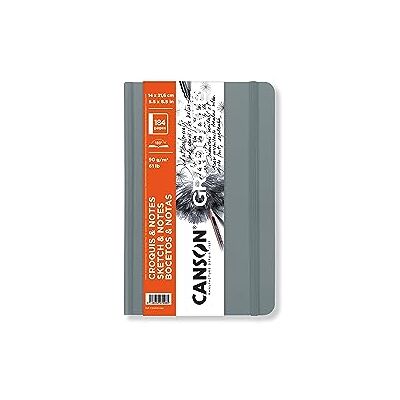 Canson Graduate Book, Anteckningsbok, Mycket smidig, 90gsm, Sketchbook inbunden omslag, 14x21,6cm, Vit, 184 ark Canson Graduate Book, Anteckningsbok, Mycket smidig, 90gsm, Sketchbook inbunden omslag, 14x21,6cm, Vit, 184 ark