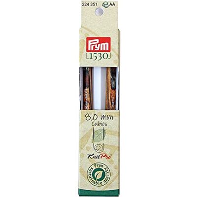 Prym 224331 nålspetsar CUBICS NATURAL färg lång 11,6 cm 8,00 mm strumpnål, trä, flerfärgad, 8 mm Prym 224331 nålspetsar CUBICS NATURAL färg lång 11,6 cm 8,00 mm strumpnål, trä, flerfärgad, 8 mm