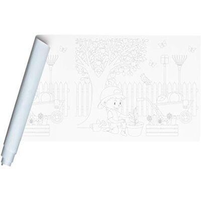 Clairefontaine 34183C – en rulle fresk för målning, 120 g, 10 m x 0,50 m, trädgårdsarbete Clairefontaine 34183C – en rulle fresk för målning, 120 g, 10 m x 0,50 m, trädgårdsarbete