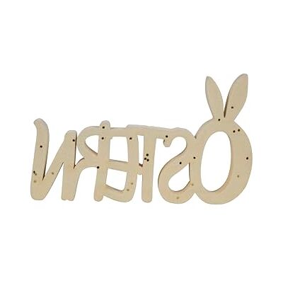 HEITMANN DECO sammetsbokstäver påsk – beige – ca 25 x 15 cm HEITMANN DECO sammetsbokstäver påsk – beige – ca 25 x 15 cm