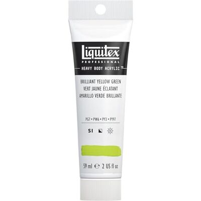 Liquitex 1045840 Professional Heavy Body akrylfärg – Briljant gulgrön – 59 ml tub, konstnärskvalitet, smörig konsistens, hög ljusäkthet Liquitex 1045840 Professional Heavy Body akrylfärg – Briljant gulgrön – 59 ml tub, konstnärskvalitet, smörig konsistens, hög ljusäkthet