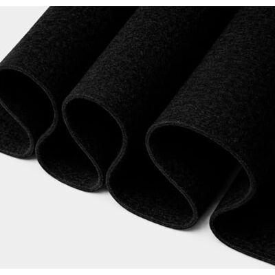 FabricLA akrylfilttyg per meter 183 cm bred, 1,6 mm tjock, icke-styv filt använd detta mjuka filtark för sömnad, kudde och vaddering. DIY – Svart, 1 meter FabricLA akrylfilttyg per meter 183 cm bred, 1,6 mm tjock, icke-styv filt använd detta mjuka filtark för sömnad, kudde och vaddering. DIY – Svart, 1 meter