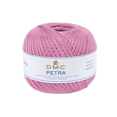 DMC Petra garn storlek 5, 100% bomull, rosa, 9 x 9 x 8 cm DMC Petra garn storlek 5, 100% bomull, rosa, 9 x 9 x 8 cm