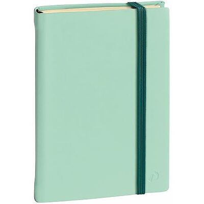 Quo Vadis Kollektion: Silk CARNET 24 linjerad med elastisk 16 x 24 cm vattengrön Quo Vadis Kollektion: Silk CARNET 24 linjerad med elastisk 16 x 24 cm vattengrön