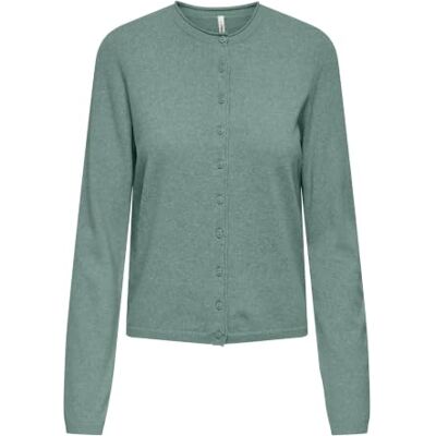 ONLY Onlloyal Life Ls O-hals knapp Cardi KNT, Chinois grön, XL ONLY Onlloyal Life Ls O-hals knapp Cardi KNT, Chinois grön, XL