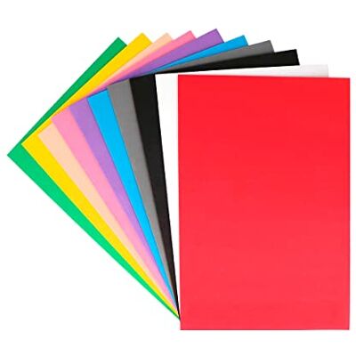 INNSPIRO Set 10 ark EVA-gummi Blandade färger 20x30cm.x2mm, 20x30 cm INNSPIRO Set 10 ark EVA-gummi Blandade färger 20x30cm.x2mm, 20x30 cm