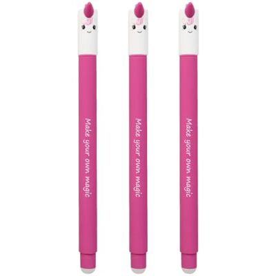 Eberhard Faber 599036 – Kulspetspenna raderbar enhörning, 3 djur rase it pennor, gelpenna blå 0,7 mm Eberhard Faber 599036 – Kulspetspenna raderbar enhörning, 3 djur rase it pennor, gelpenna blå 0,7 mm