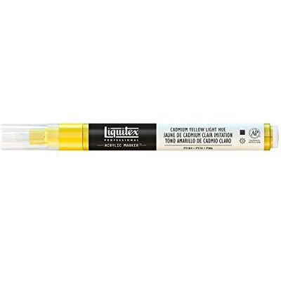 Liquitex 4620159 Professional Paint Marker, akrylmärkpenna med högpigmenterad vattenbaserad akrylfärg för inomhus- och utomhusbruk, fin spets – kadmiumgul ljus nyans Liquitex 4620159 Professional Paint Marker, akrylmärkpenna med högpigmenterad vattenbaserad akrylfärg för inomhus- och utomhusbruk, fin spets – kadmiumgul ljus nyans