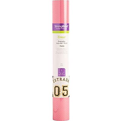 Cricut Everyday Iron On Mesh Vinyl Roll, DIY Supplies, 12” x 24” HTV Roll Pink Cricut Everyday Iron On Mesh Vinyl Roll, DIY Supplies, 12” x 24” HTV Roll Pink