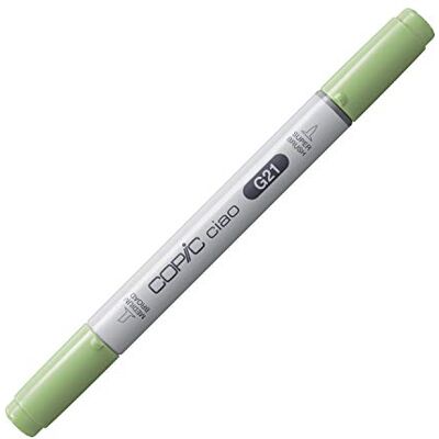 Copic Ciao märkpenna typ G – 21, limegrön, mångsidig layoutmärkpenna med en medelbred och en penselspets Copic Ciao märkpenna typ G – 21, limegrön, mångsidig layoutmärkpenna med en medelbred och en penselspets