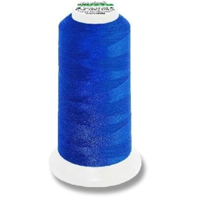 Madeira M9128-8420 Overlock-gänga, polyester, 8420 blå, 2500 m Madeira M9128-8420 Overlock-gänga, polyester, 8420 blå, 2500 m