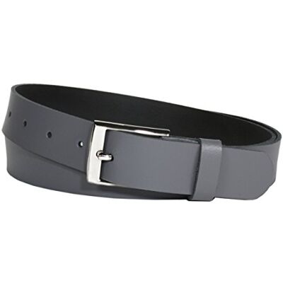 Vascavi läderbälte äkta läder, 3 cm brett och ca 0,25 cm tjockt, bälte, höftbälte, jeansbälte, Made in Germany, GRÅ, 110 cm Gesamtlänge 120 Vascavi läderbälte äkta läder, 3 cm brett och ca 0,25 cm tjockt, bälte, höftbälte, jeansbälte, Made in Germany, GRÅ, 110 cm Gesamtlänge 120