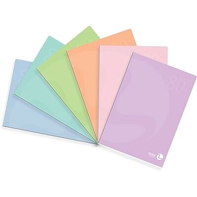 BM BeMore Bm – BeMore – Color 80 pastell – 0121004 – anteckningsbok A4 – Randig 1R – Rader utan marginaler – 80 g/kvm papper – Blandade färger – förpackning med 10 stycken BM BeMore Bm – BeMore – Color 80 pastell – 0121004 – anteckningsbok A4 – Randig 1R – Rader utan marginaler – 80 g/kvm papper – Blandade färger – förpackning med 10 stycken