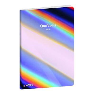 QUO VADIS Anteckningsbok Ikonisk flerfärgad linjerade sidor 15 x 21 cm vitt Clairefontaine papper fransk tillverkning QUO VADIS Anteckningsbok Ikonisk flerfärgad linjerade sidor 15 x 21 cm vitt Clairefontaine papper fransk tillverkning