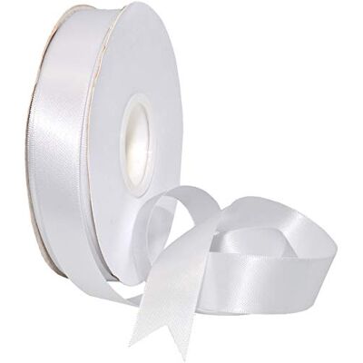 Morex 088 dubbel ansikte satinband, polyester, vit, 18,8 cm gånger 18,8 cm Morex 088 dubbel ansikte satinband, polyester, vit, 18,8 cm gånger 18,8 cm