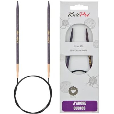 KnitPro J'Adore Cubics Stickor Fasta rundstickor 40 cm x 5,00 mm KnitPro J'Adore Cubics Stickor Fasta rundstickor 40 cm x 5,00 mm