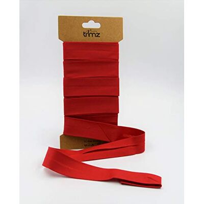 Trimz Poly bomullsbindning, röd, 25 mm x 5 m Trimz Poly bomullsbindning, röd, 25 mm x 5 m
