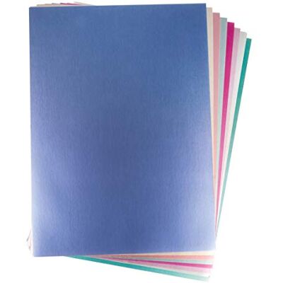 Rayher 67302999 effektpapper metallisk mix, A4, 250 g/m2, metallicpapper, syrafritt, förpackning 8 ark Rayher 67302999 effektpapper metallisk mix, A4, 250 g/m2, metallicpapper, syrafritt, förpackning 8 ark