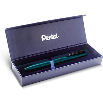 Pentel BL2507S-BOX EnerGel High Class Gelroller – exklusiv design i presentförpackning – husfärg turkos, 1 styck (1-pack) Pentel BL2507S-BOX EnerGel High Class Gelroller – exklusiv design i presentförpackning – husfärg turkos, 1 styck (1-pack)