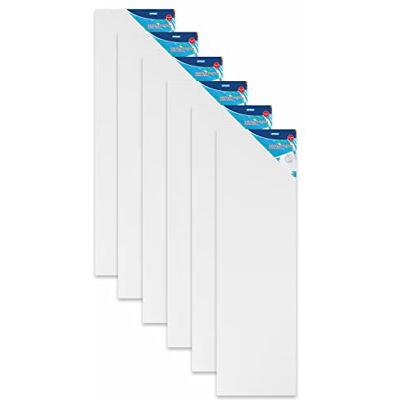 Stylex 28635-P6 – kilram 30 x 100 cm, med duk av 100% bomullstyg, grundad, häftad på baksidan, för olja, akryl och temperaturfärger, gouache – målning, 6 stycken Stylex 28635-P6 – kilram 30 x 100 cm, med duk av 100% bomullstyg, grundad, häftad på baksidan, för olja, akryl och temperaturfärger, gouache – målning, 6 stycken