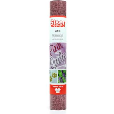 SISER ® Glitter Burgundy värmeöverförbar vinyl, 50 x 30 cm SISER ® Glitter Burgundy värmeöverförbar vinyl, 50 x 30 cm