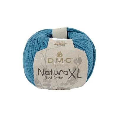 DMC Natura XL garn, 100% bomull, färg (71), blå, 100 g DMC Natura XL garn, 100% bomull, färg (71), blå, 100 g