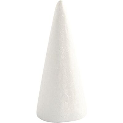 Creativ 543600 5-delar 14,5 cm polystyren koner, vit Creativ 543600 5-delar 14,5 cm polystyren koner, vit