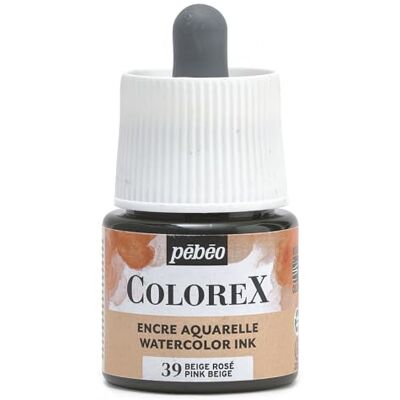 PEBEO Colorex bläck 45 ml rosa beige Colorex akvarellbläck beige sammetslen rendering bläck multiverktygsritning bläck alla medier 45 ml rosa beige PEBEO Colorex bläck 45 ml rosa beige Colorex akvarellbläck beige sammetslen rendering bläck multiverktygsritning bläck alla medier 45 ml rosa beige
